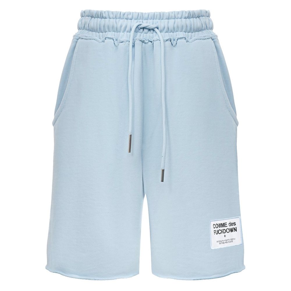 Short en coton bleu Comme des Garçons Fuckdown