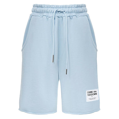 Short en coton bleu Comme des Garçons Fuckdown