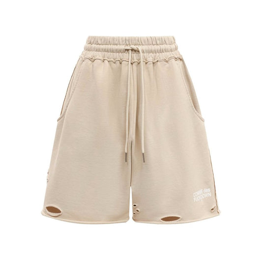 Comme Des Fuckdown Short en coton beige