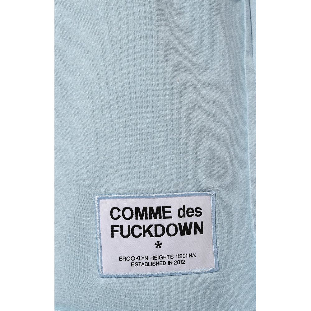 Short en coton bleu Comme des Garçons Fuckdown