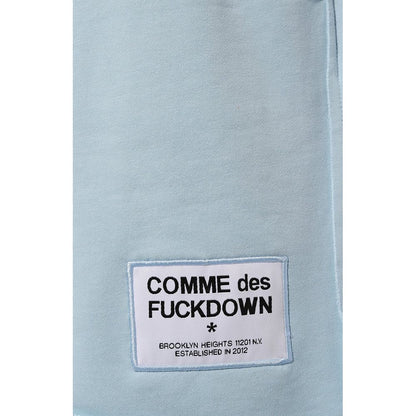 Short en coton bleu Comme des Garçons Fuckdown