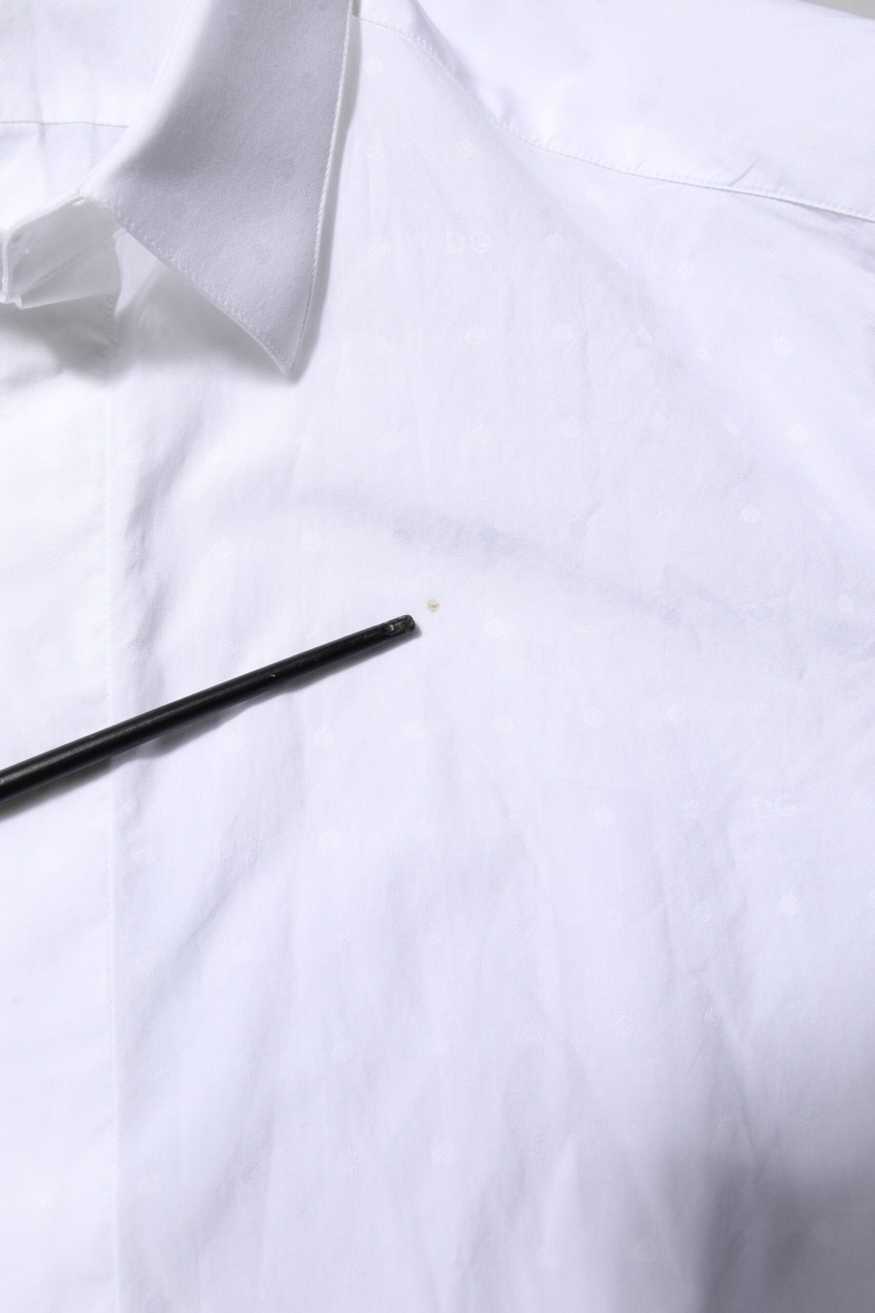Dolce & Gabbana White Cotton GOLD Dress Formal Shirt by Dolce & Gabbana