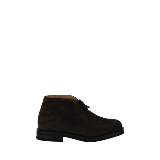 Church's Lace-Up Shoes Calfskin Suede Finish Luxury