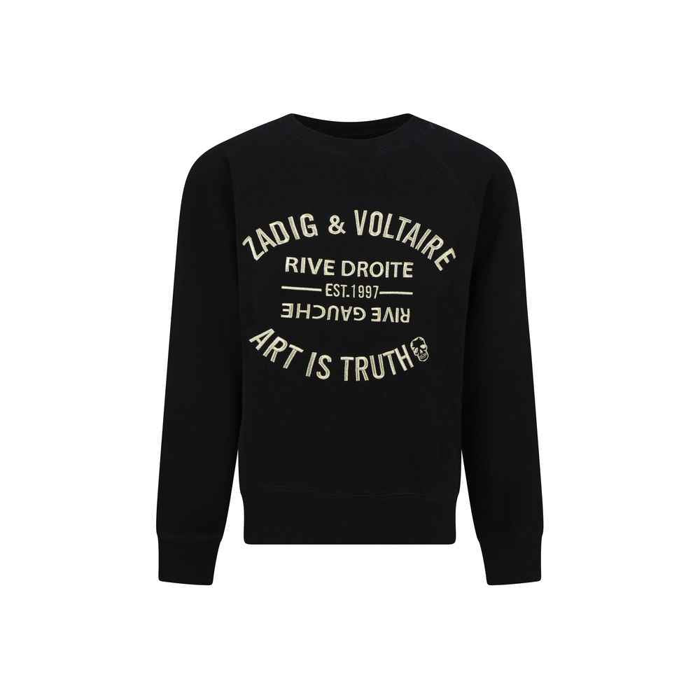 Zadig Voltaire Sweatshirt 100 Percent Cotton Monochrome