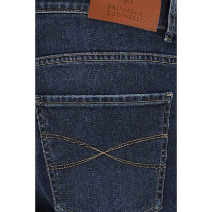 Brunello Cucinelli Straight Jeans Cotton - Indigo Finish