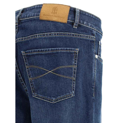 Brunello Cucinelli Straight Jeans Cotton - Indigo Finish