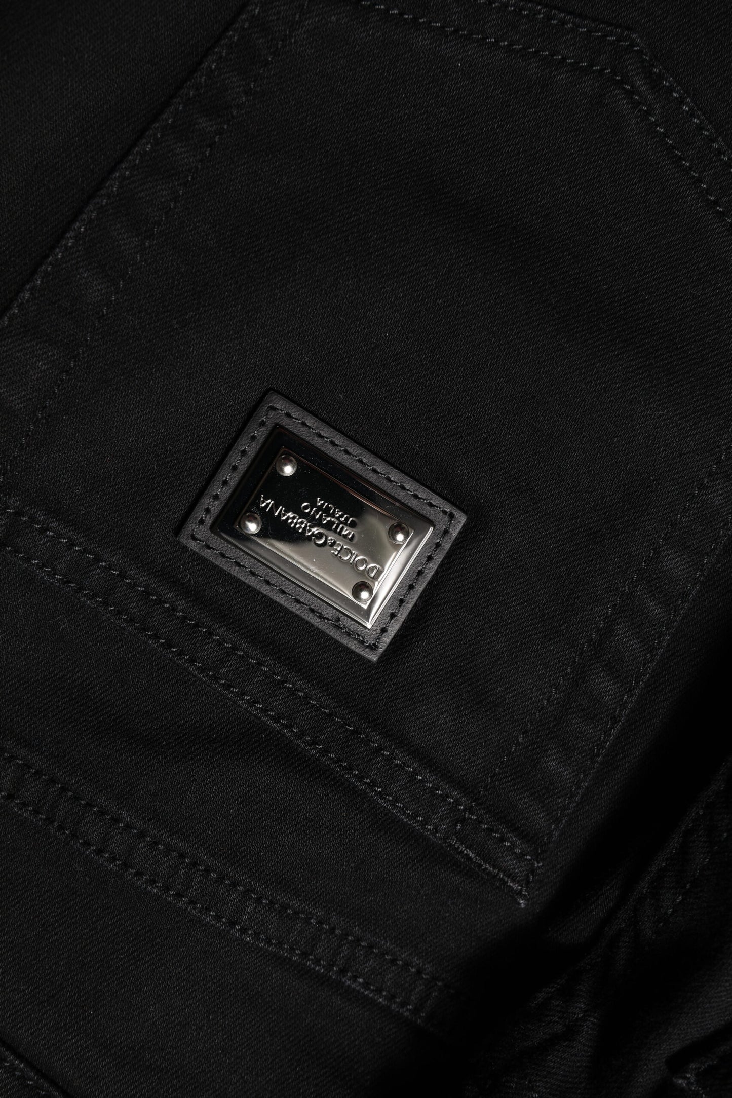 Dolce & Gabbana Black Boyfriend Cotton Mid Waist Denim Jeans by Dolce & Gabbana