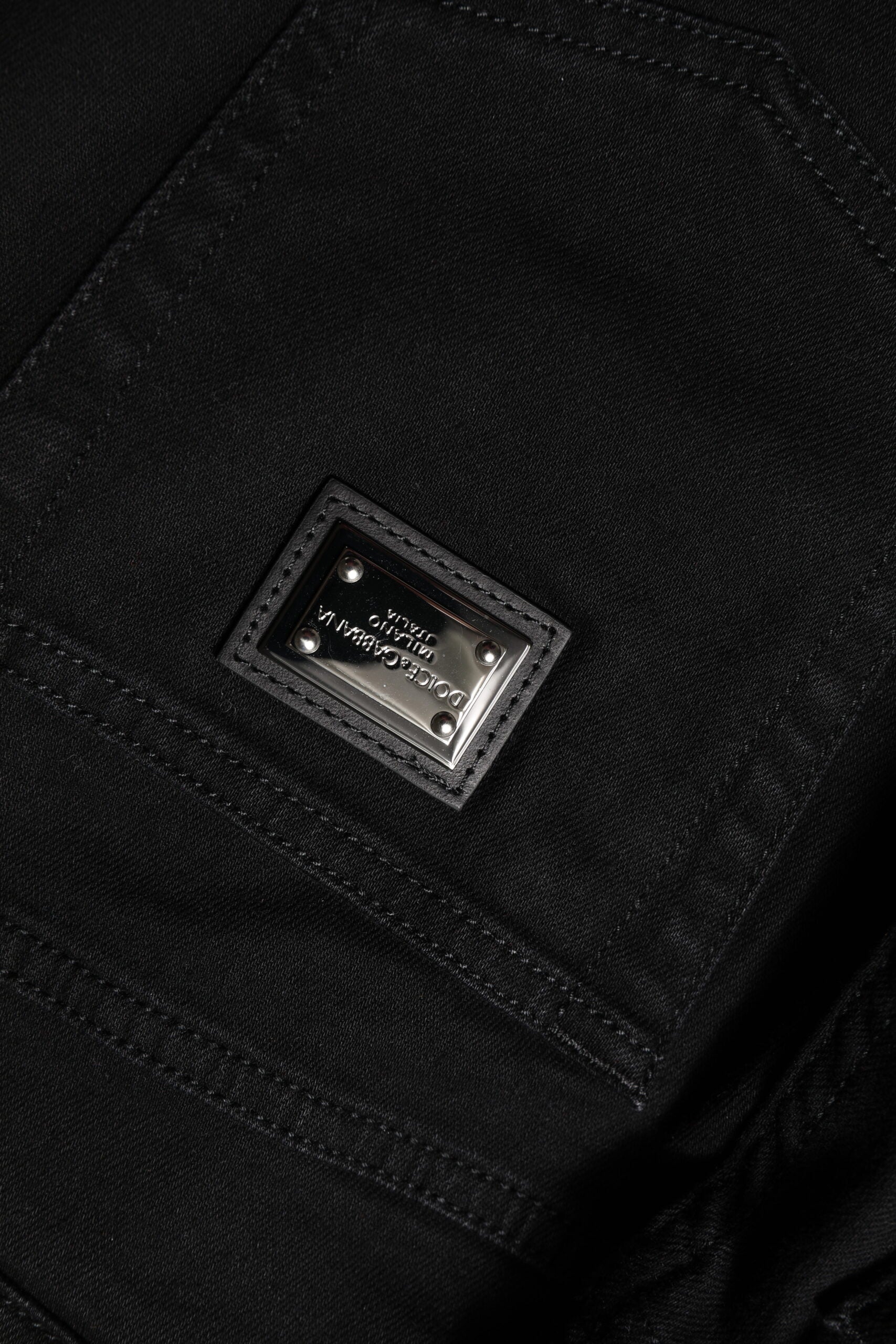 Dolce & Gabbana Black Boyfriend Cotton Mid Waist Denim Jeans by Dolce & Gabbana