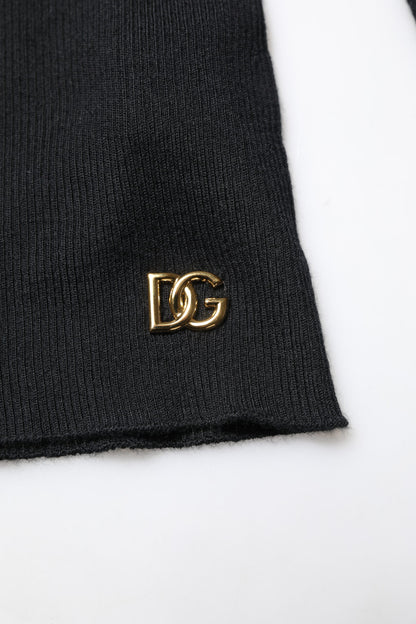 Dolce & Gabbana Black Cashmere Turtleneck Knitted Blouse Top by Dolce & Gabbana