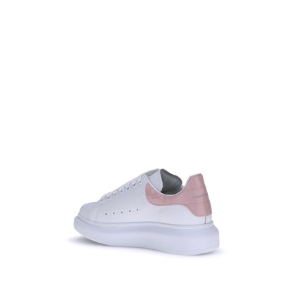 Alexander McQueen Leather Sneakers White Pink Accents