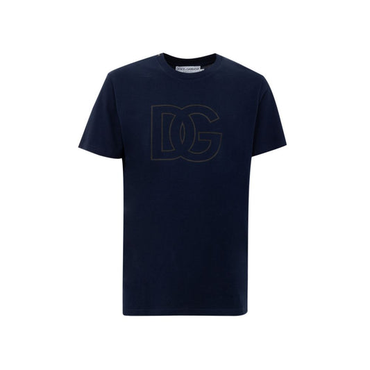 T-shirt en coton bleu Dolce &amp; Gabbana