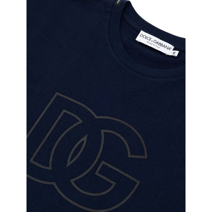 T-shirt en coton bleu Dolce &amp; Gabbana
