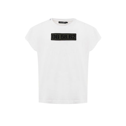 T-shirt en coton blanc Dolce &amp; Gabbana