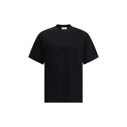 Ferragamo Logoed Cotton T-Shirt Regular Fit Crew Neck