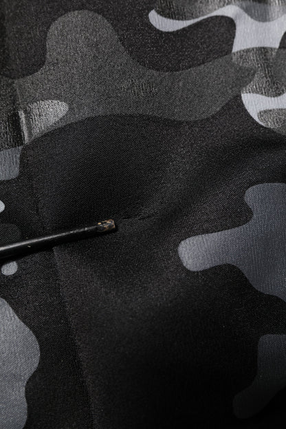 Dolce &amp; Gabbana Black Camouflage Pullover Sweatshirt Sweater