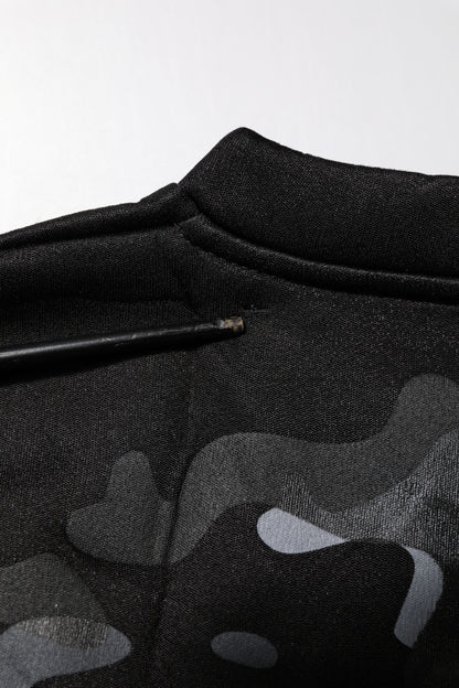 Dolce &amp; Gabbana Black Camouflage Pullover Sweatshirt Sweater