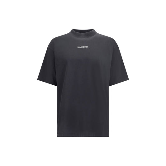T-shirt Balenciaga avec logo imprimé sur le devant et le dos