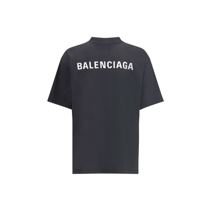 T-shirt Balenciaga avec logo imprimé sur le devant et le dos