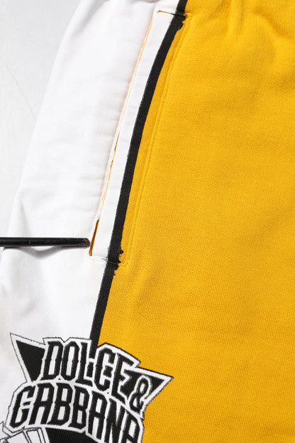 Pantalon de jogging en coton jaune Dolce &amp; Gabbana