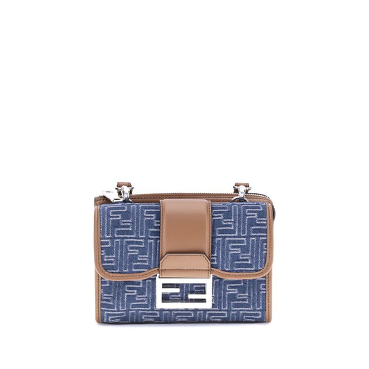 Sac à bandoulière Fendi Baguette en denim