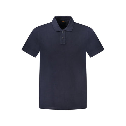 Polo en coton bleu Hugo Boss