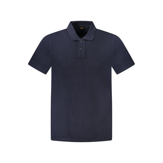 Polo en coton bleu Hugo Boss