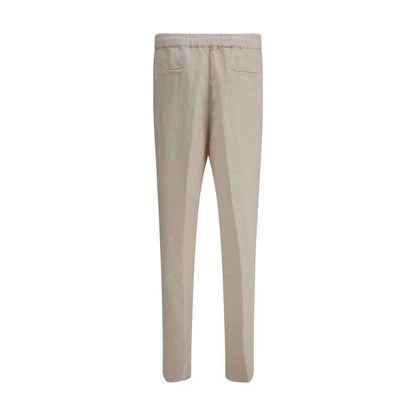 Brunello Cucinelli Linen Pants Drawstring Waist Elegant