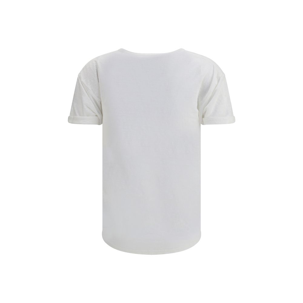 Koldi Linen T Shirt Marant Etoile Iconic Monogram Front