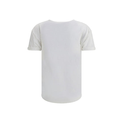 Koldi Linen T Shirt Marant Etoile Iconic Monogram Front