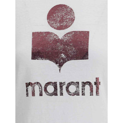 Koldi Linen T Shirt Marant Etoile Iconic Monogram Front