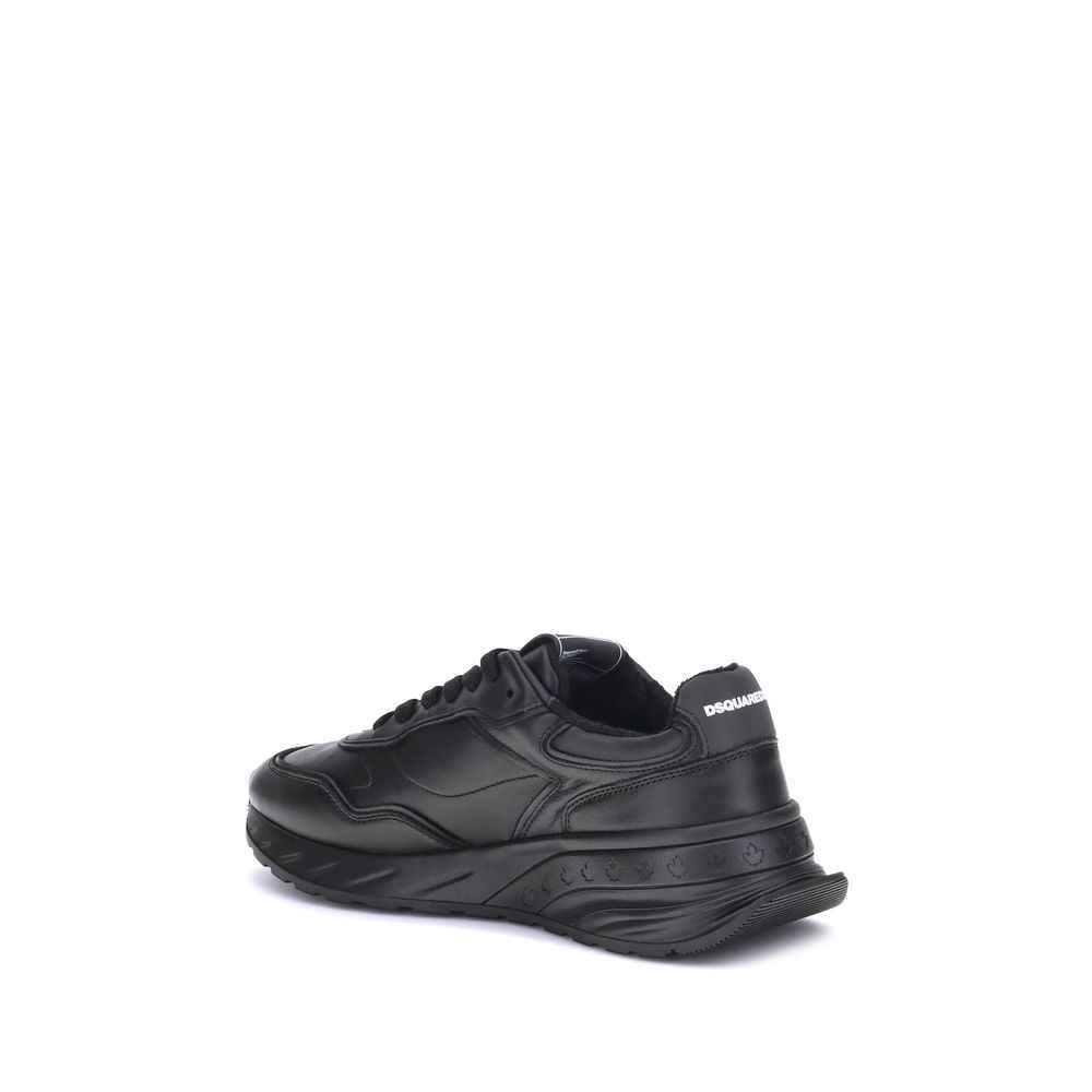 Dsquared² Sprinter Leather Sneakers Paneled Design