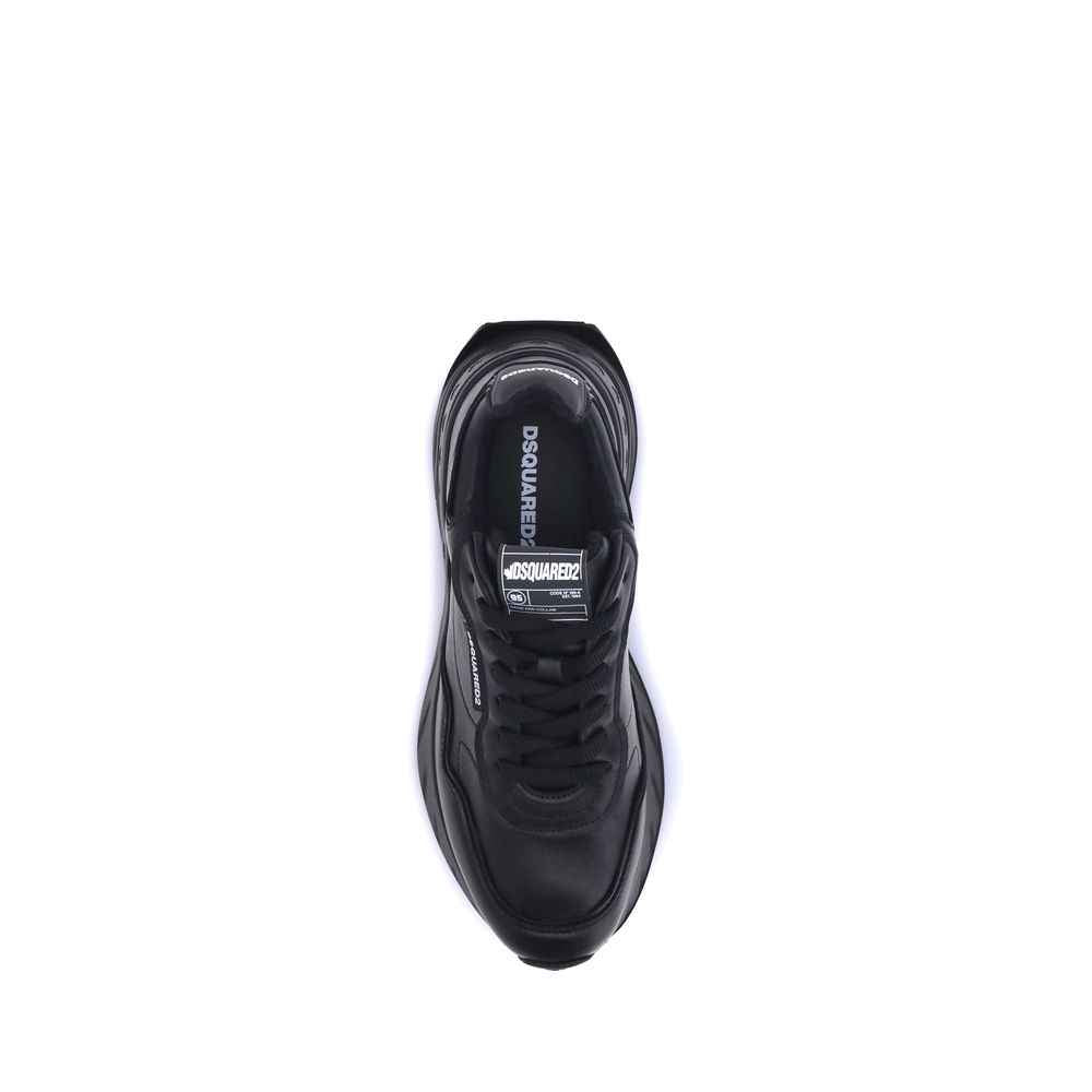 Dsquared² Sprinter Leather Sneakers Paneled Design
