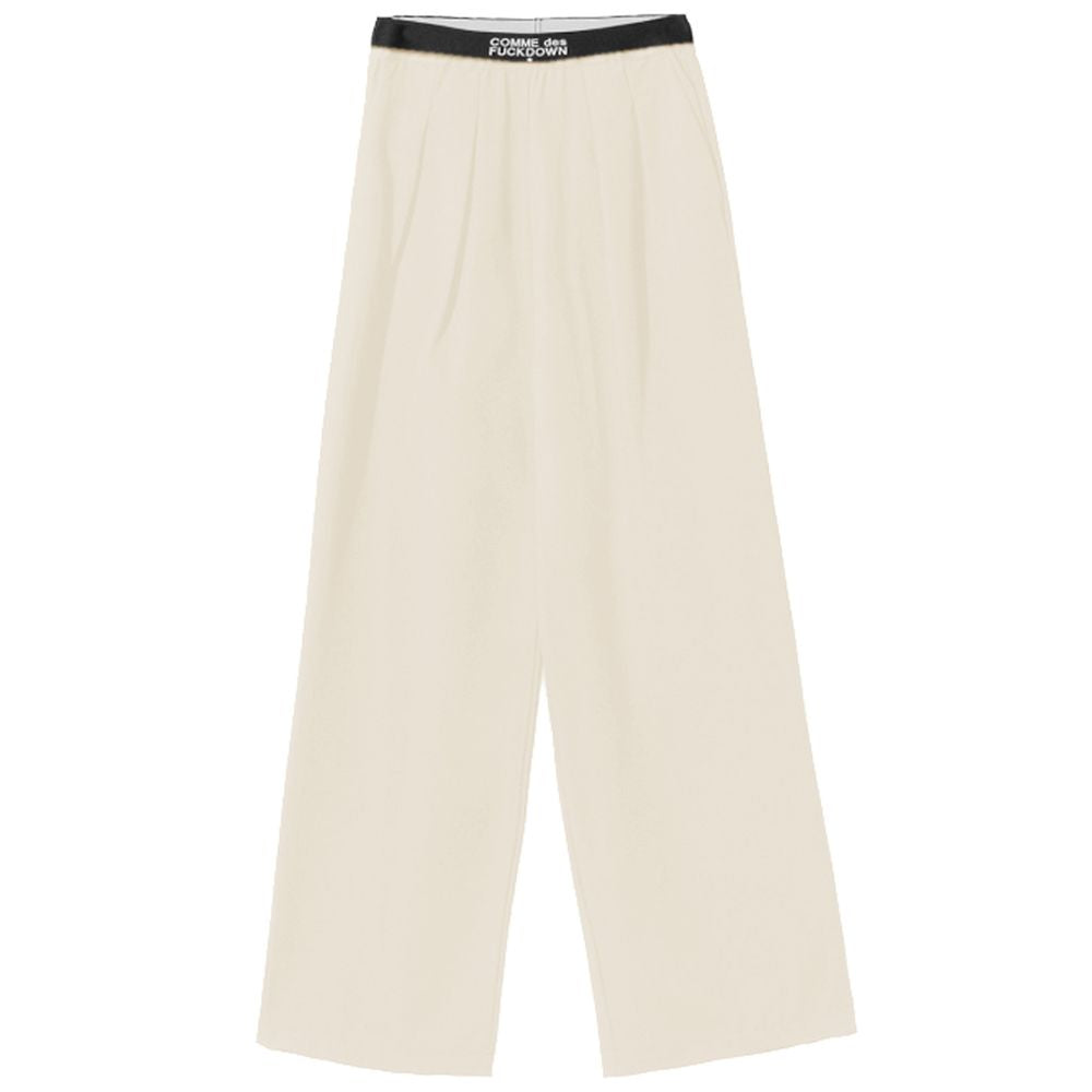 Comme Des Fuckdown Beige Polyester Jeans & Pant by Comme Des Fuckdown