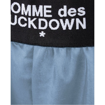 Short en polyester bleu Comme des Garçons Fuckdown