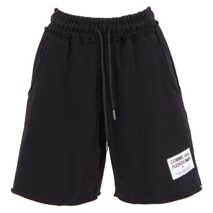 Short en coton noir Comme des Garçons Fuckdown