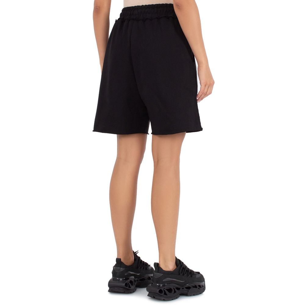 Short en coton noir Comme des Garçons Fuckdown