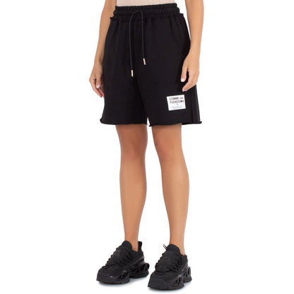 Short en coton noir Comme des Garçons Fuckdown