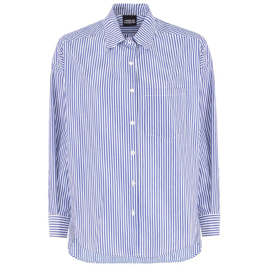 Chemise en coton bleu Comme des Garçons Fuckdown
