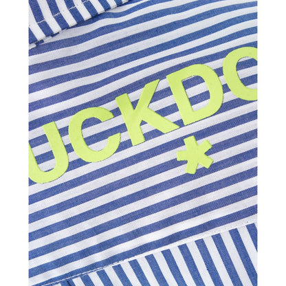 Chemise en coton bleu Comme des Garçons Fuckdown