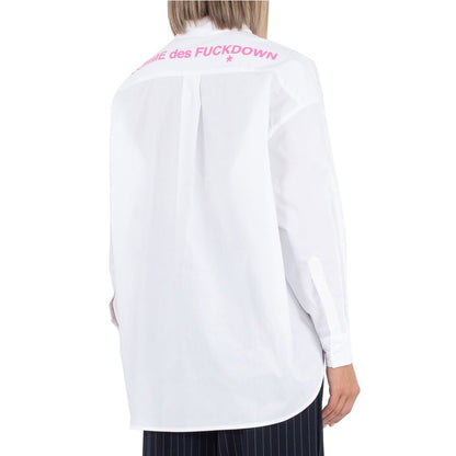 Chemise en coton blanc Comme des Garçons Fuckdown