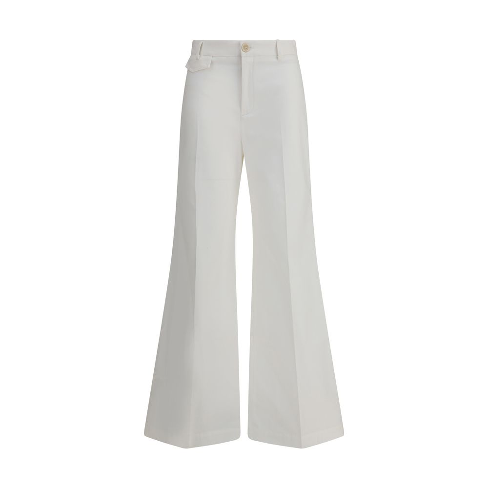 Chloé Flare Pants Cotton Pants Modern Silhouette Luxe