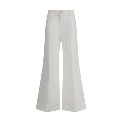 Chloé Flare Pants Cotton Pants Modern Silhouette Luxe