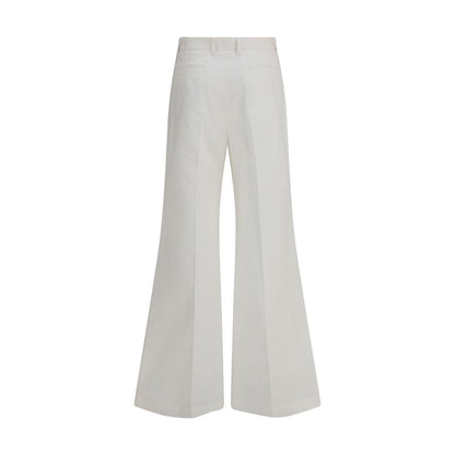 Chloé Flare Pants Cotton Pants Modern Silhouette Luxe