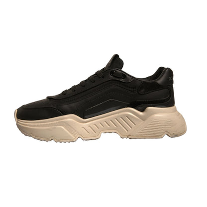 Dolce & Gabbana Black White Daymaster Low Top Sneaker Shoe by Dolce & Gabbana