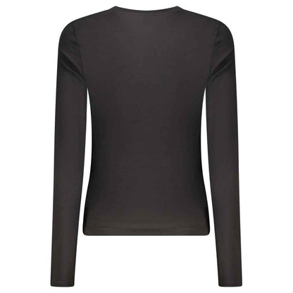 Guess Jeans Black Cotton Tops & T-Shirt