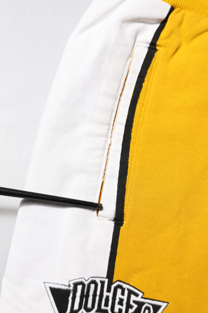 Pantalon de jogging décontracté en coton jaune Dolce &amp; Gabbana