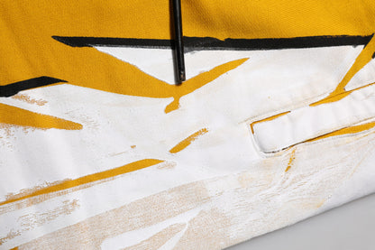 Pantalon de jogging imprimé en coton jaune Dolce &amp; Gabbana