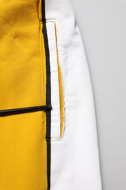 Pantalon de jogging skinny en coton jaune Dolce &amp; Gabbana