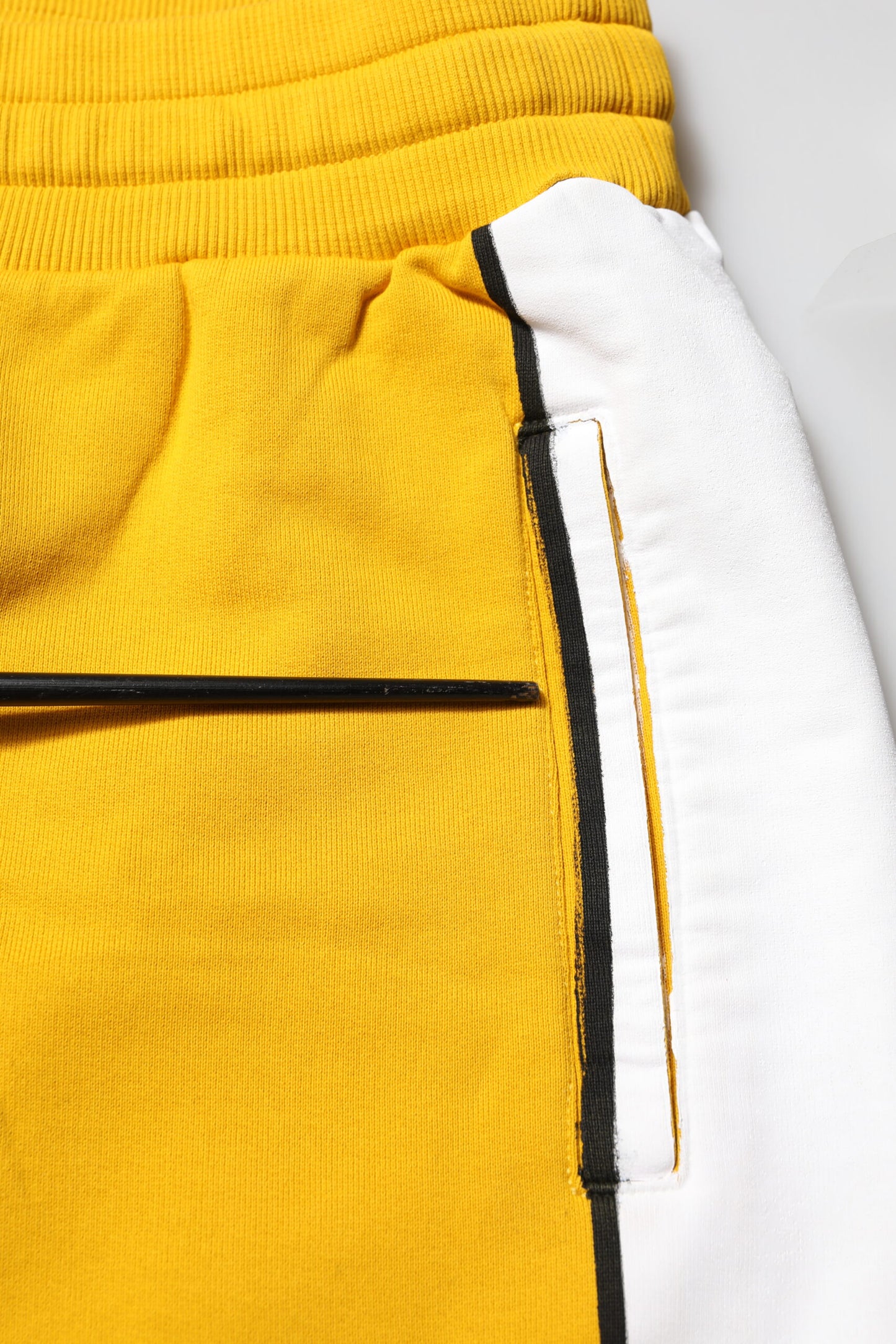 Pantalon de jogging imprimé en coton jaune Dolce &amp; Gabbana
