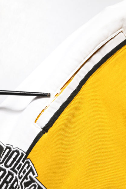 Pantalon de jogging en coton jaune Dolce &amp; Gabbana avec logo